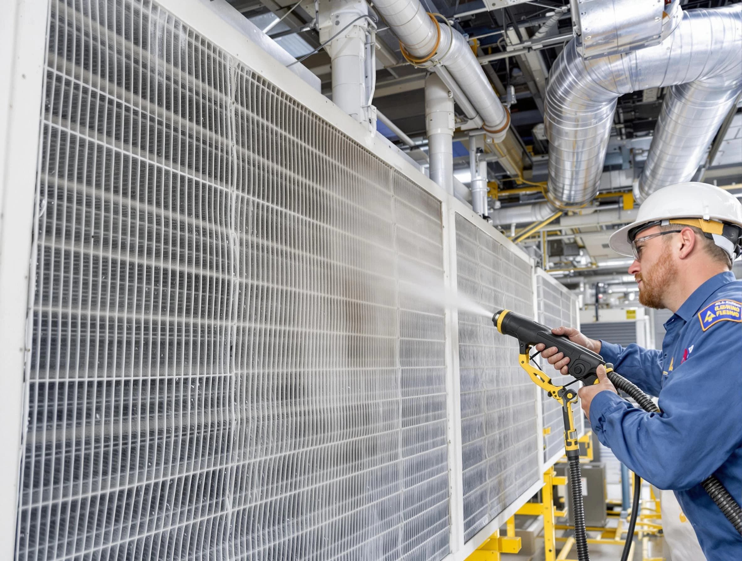 Professional commercial coil cleaning by Mountain Green Air Duct Cleaning in Mountain Green