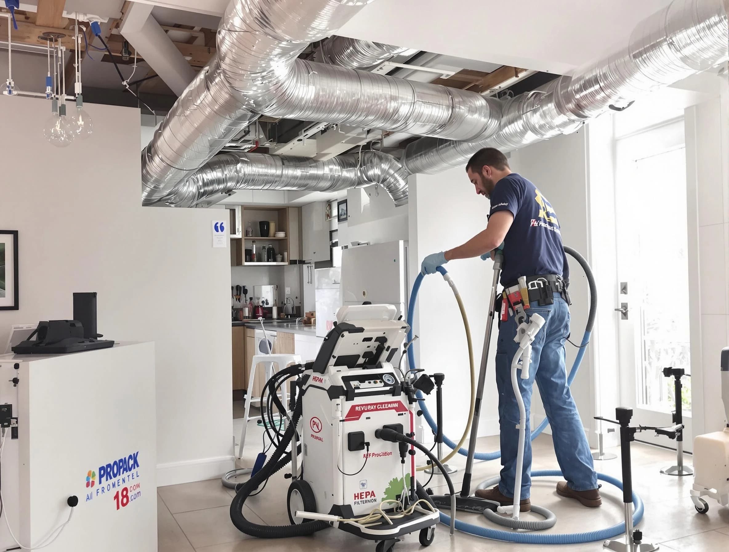 Mountain Green Air Duct Cleaning technician performing advanced pure duct cleaning with specialized equipment in Mountain Green